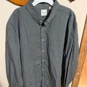 ROWM Plaid Button-Up Shirt – Men’s XL – 100% Cotton